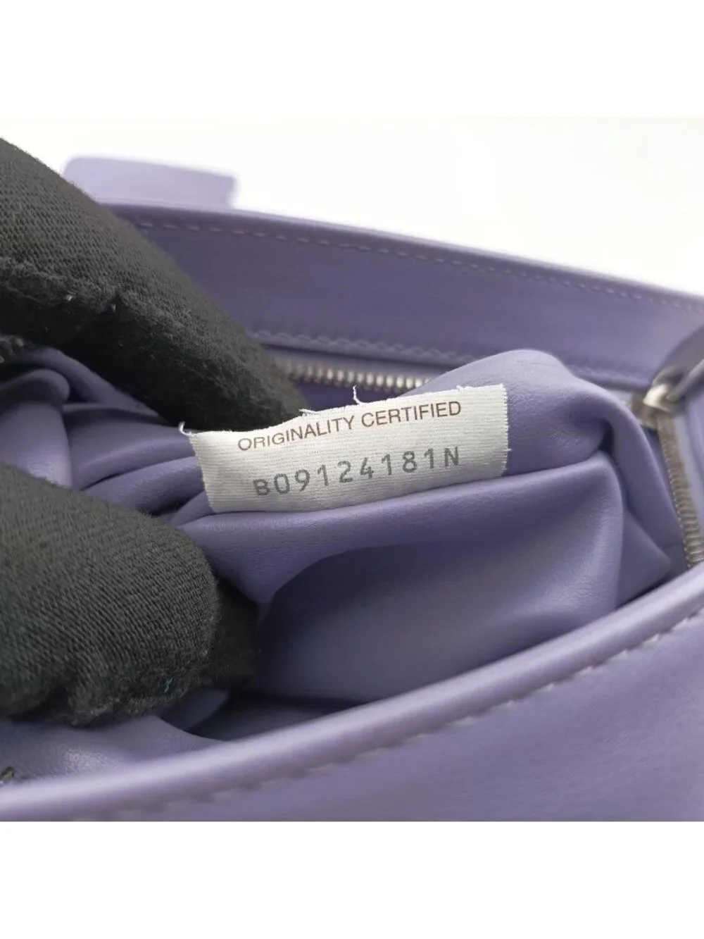 Bottega Veneta the Twist Purple Lambskin Clutch